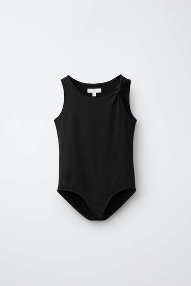 BODY POLIAMIDA NUDO - Negro de Zara