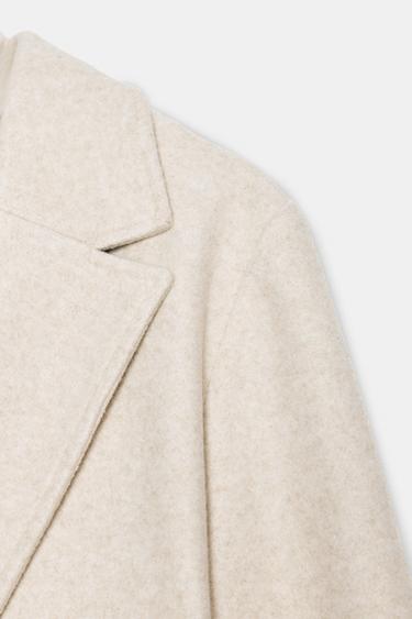 SOFT COAT WITH HOOD - Light sand by Zara - Image 6