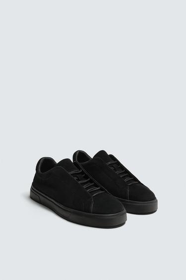 ZAPATILLA PIEL - Negro de Zara