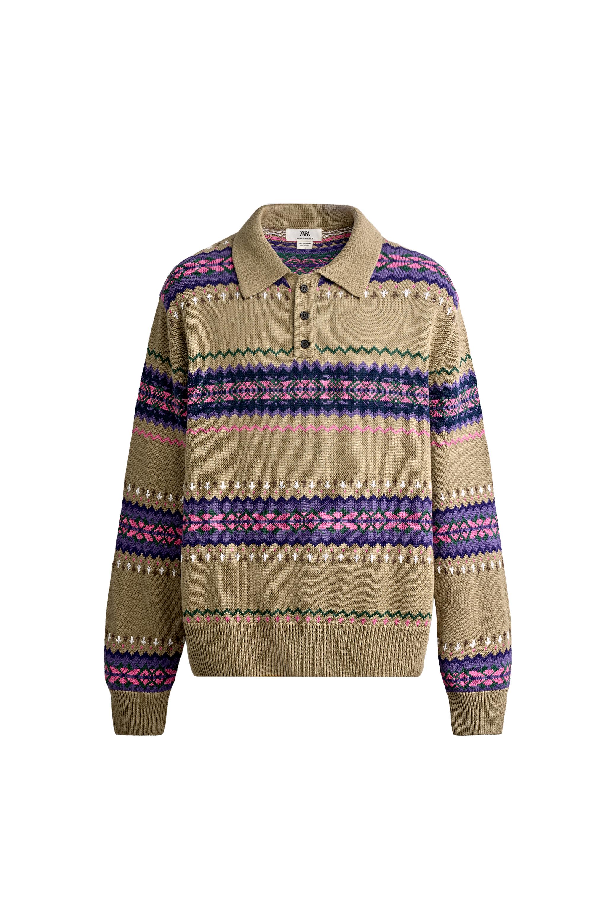 COTTON-LINEN KNIT POLO