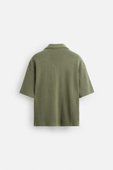 BEADED EMBROIDERY SHIRT - Green by Zara - Image 6