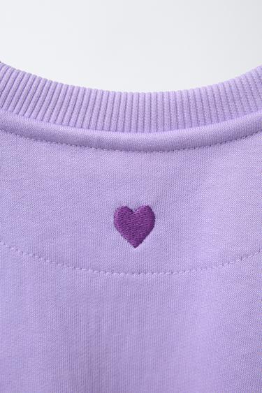 SWEAT BASIQUE UNI - Mauve de Zara - Image 4