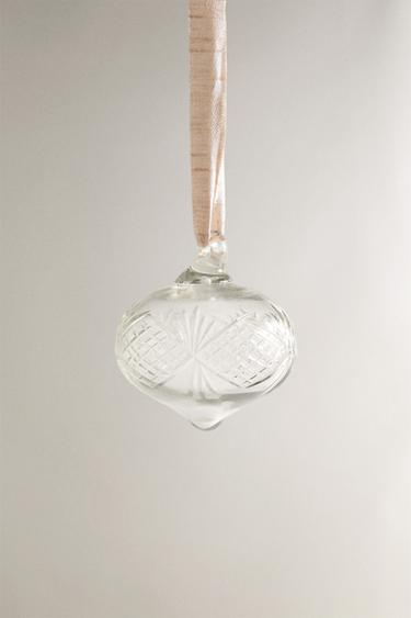 TRANSPARENT OVAL CHRISTMAS TREE BAUBLE - 990 by Zara - Image 0
