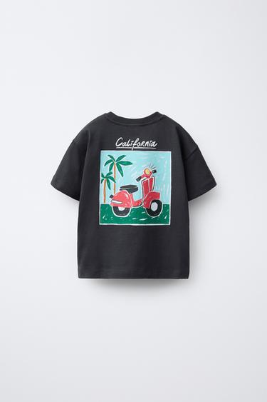 T-SHIRT IMPRIMÉ - Gris anthracite de Zara - Image 1