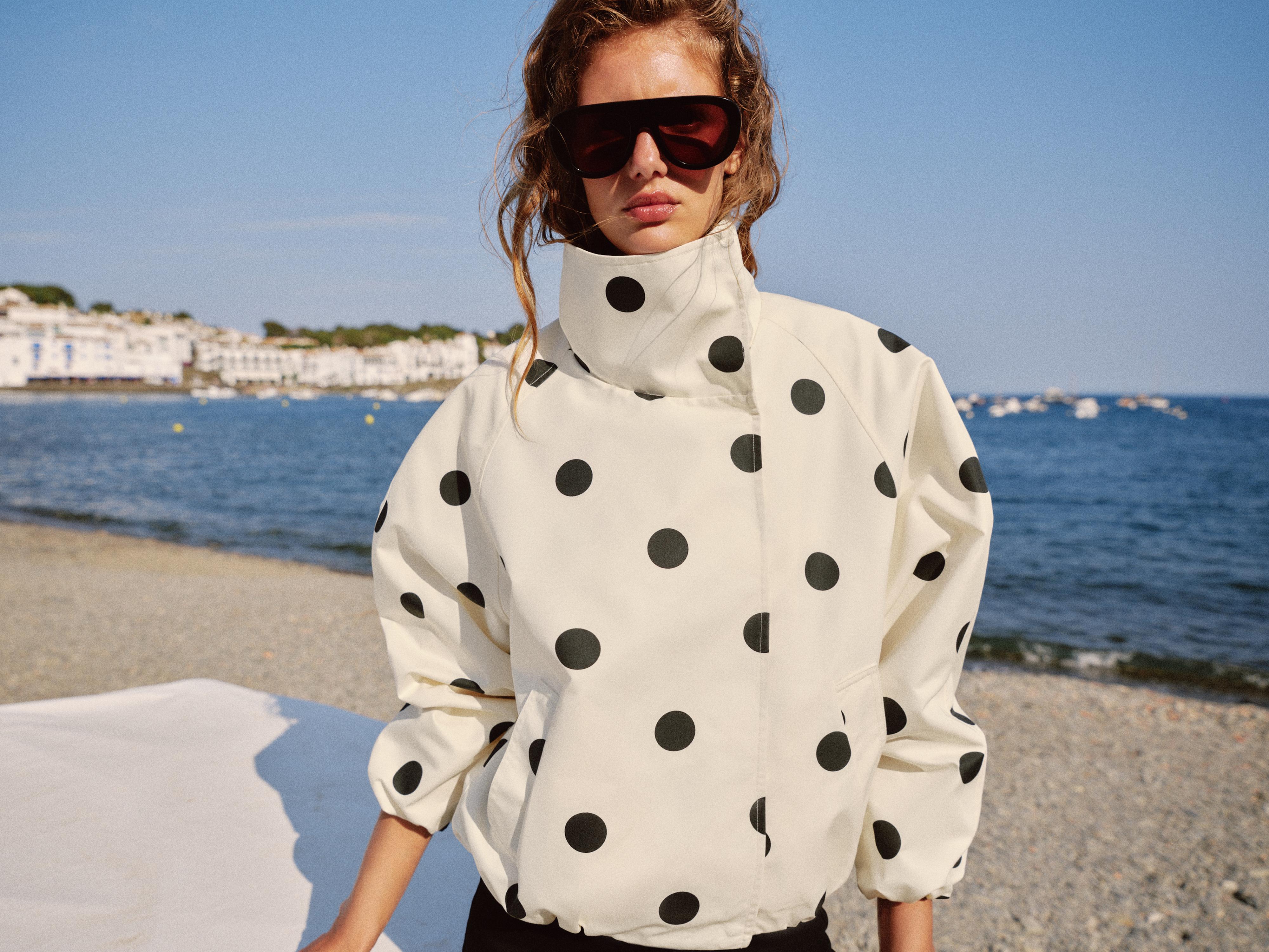 POLKA DOT BOMBER JACKET