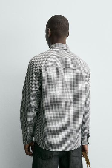 SOFT COTTON SHIRT - Grey / Blue by Zara - Image 2