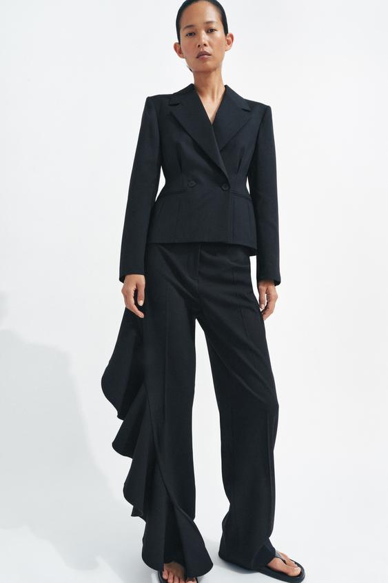 ZW COLLECTION WOOL BLEND TAILORED BLAZER from Zara - $149