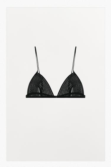 BRALETTE TU PIEL 100% - čierna zn. Zara