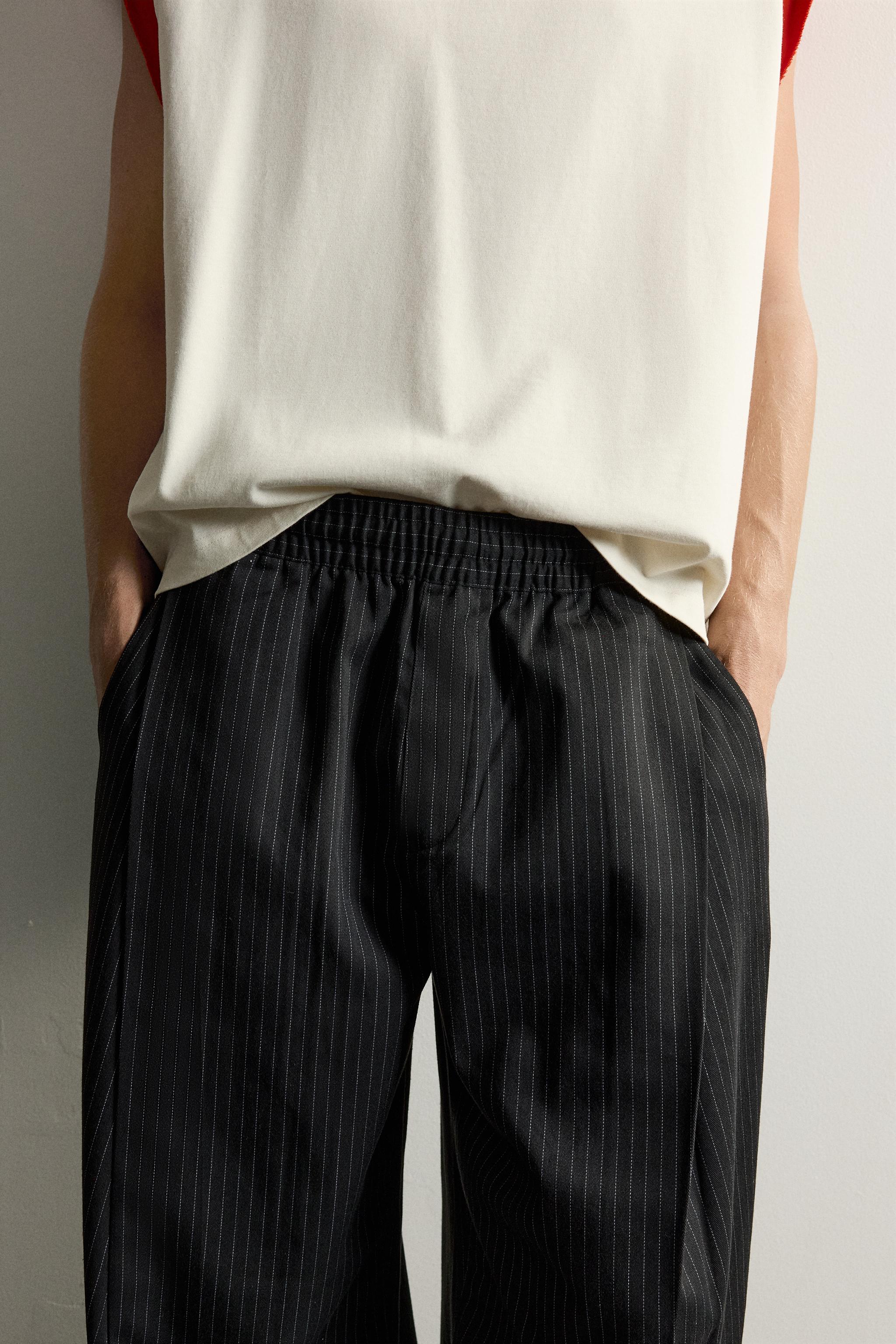 Zara YAN PİLELİ BALON FIT PANTOLON görsel 5