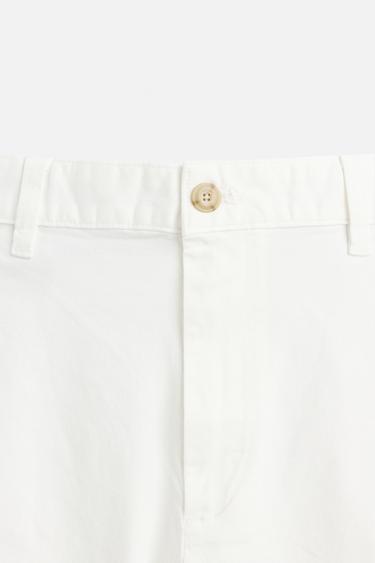 BERMUDA CHINO REGULAR FIT - Blanc cassé de Zara - Image 8