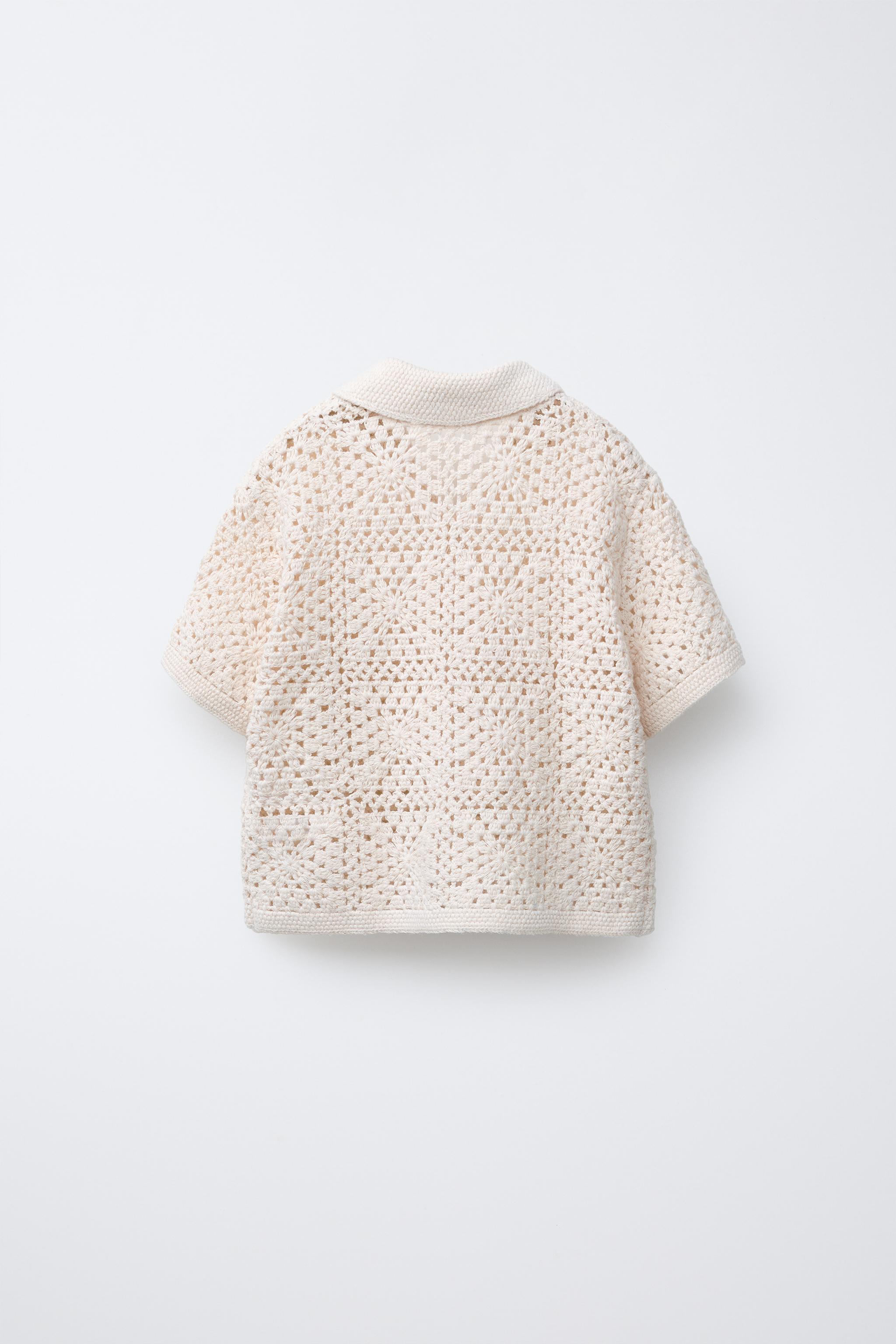 CROCHET KNIT SHIRT