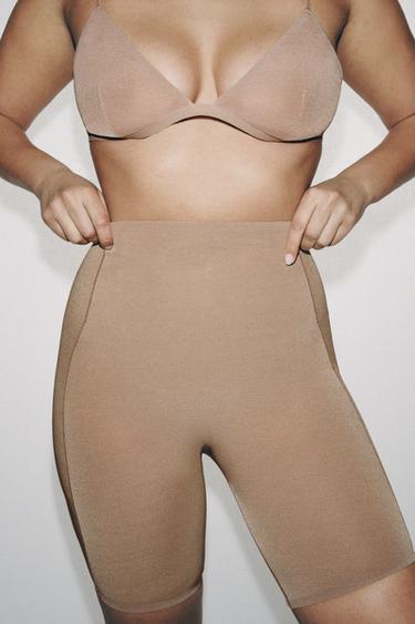 SHORTS CICLISTA MESH CON POLIAMIDA - rosa claro de Zara