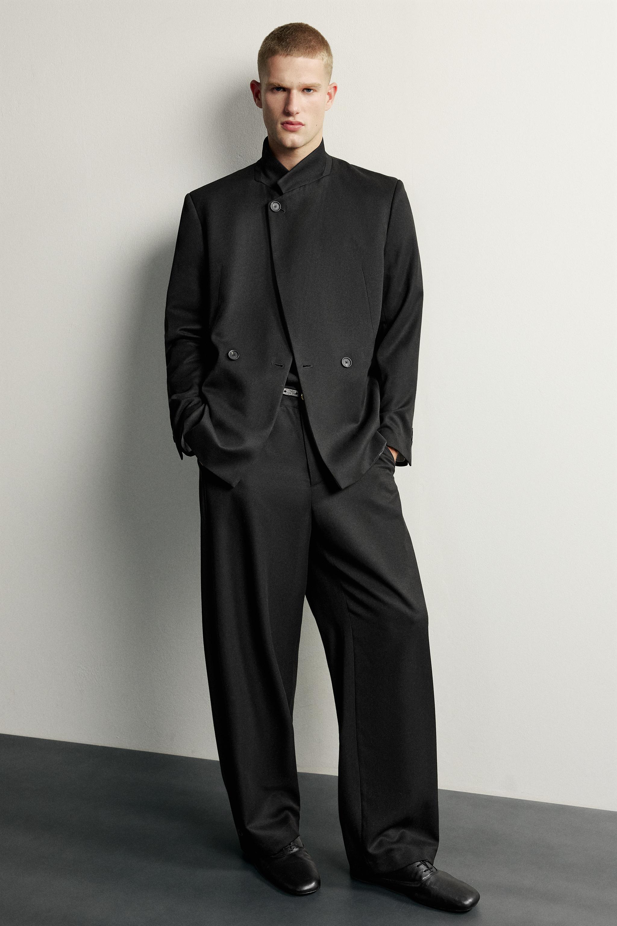 PANTALON COSTUME BARREL FIT PATTE