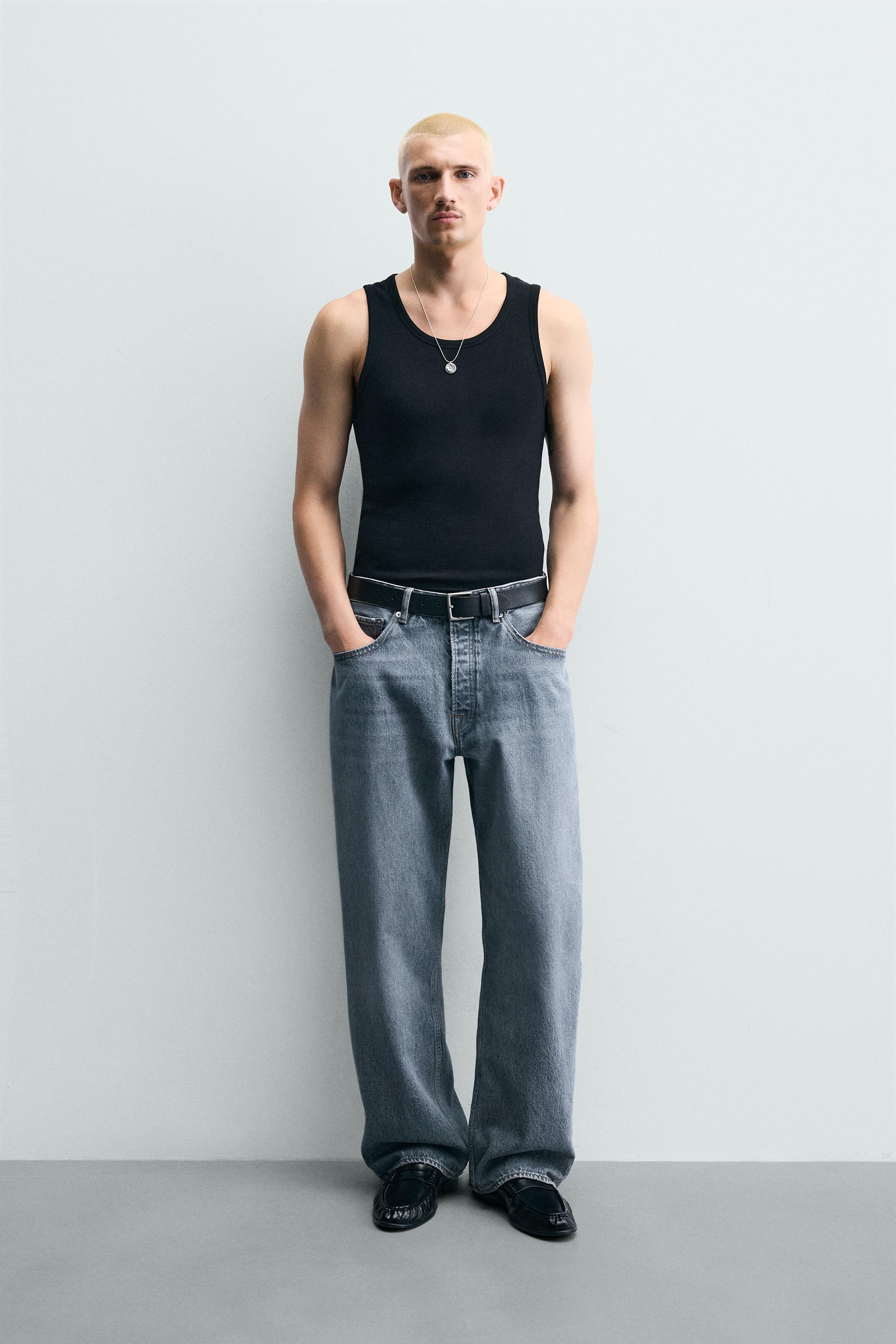 バギーフィットデニムパンツ - ウォッシュブルー | ZARA Japan / 日本