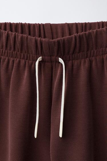 BERMUDA SHORTS WITH CONTRAST SIDE STRIPES - Burgundy by Zara - Image 2