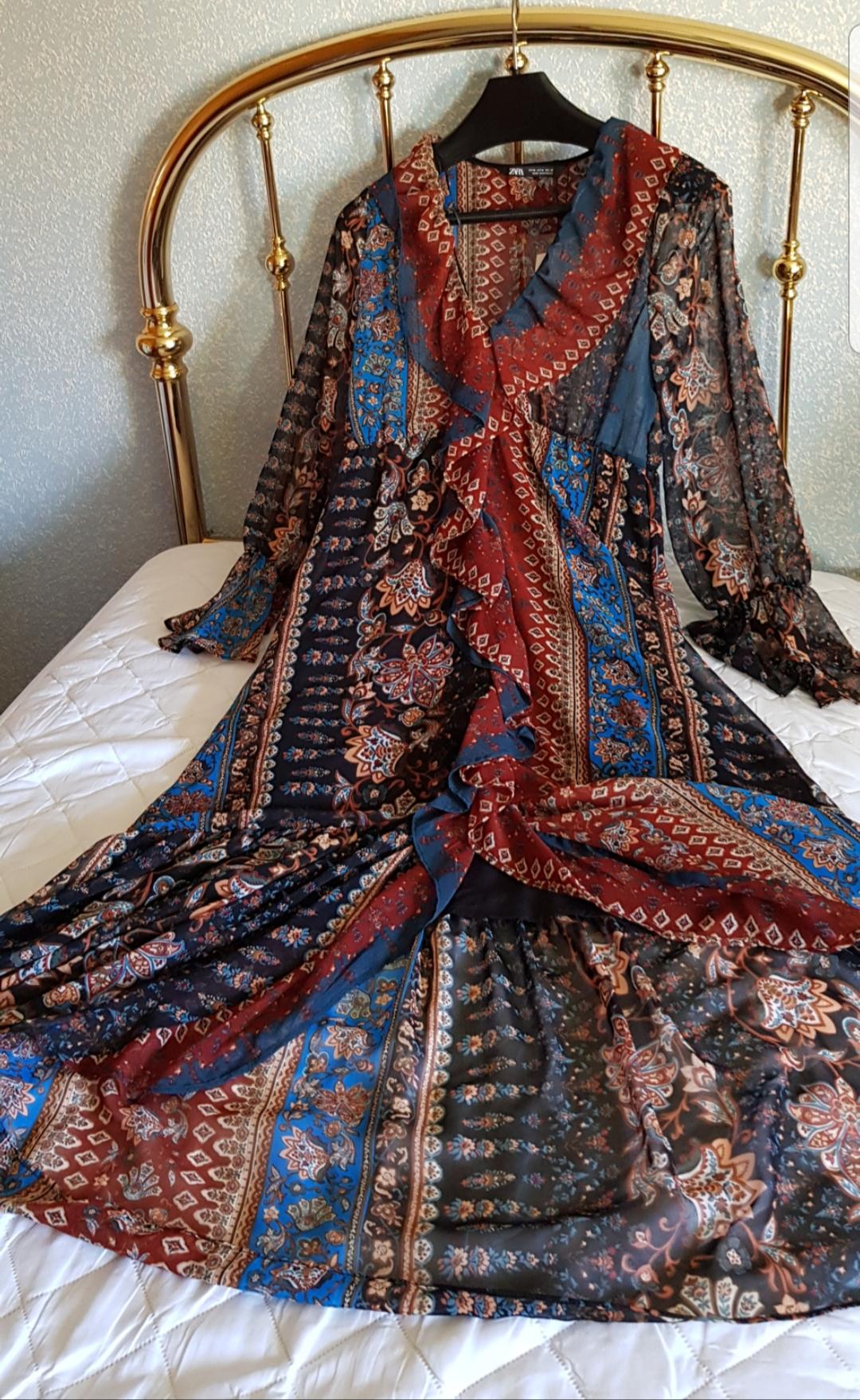PATCHWORK PRINT DRESS - Image 5