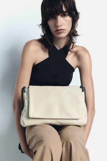 BOLSA TIRACOLO COM ABA ROCK - Cru da Zara