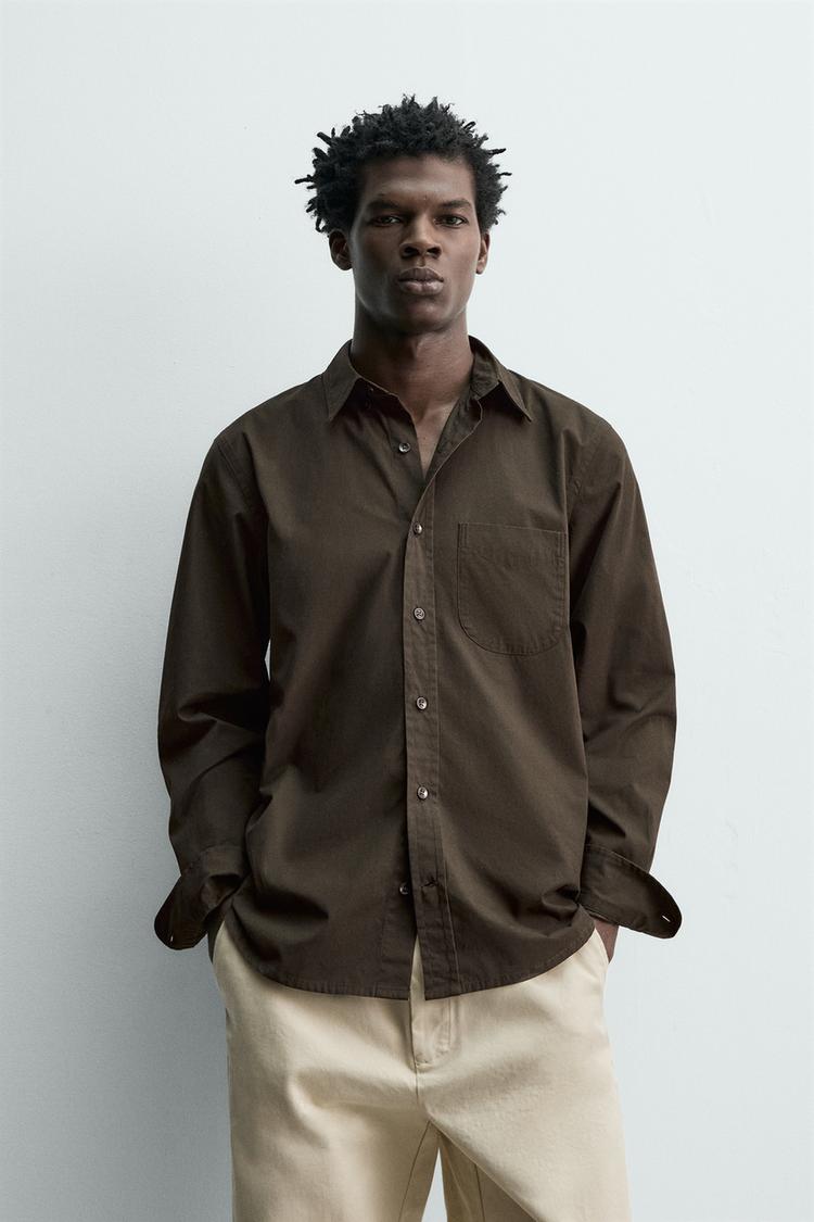 ZARA REGULAR FIT POPLIN SHIRT