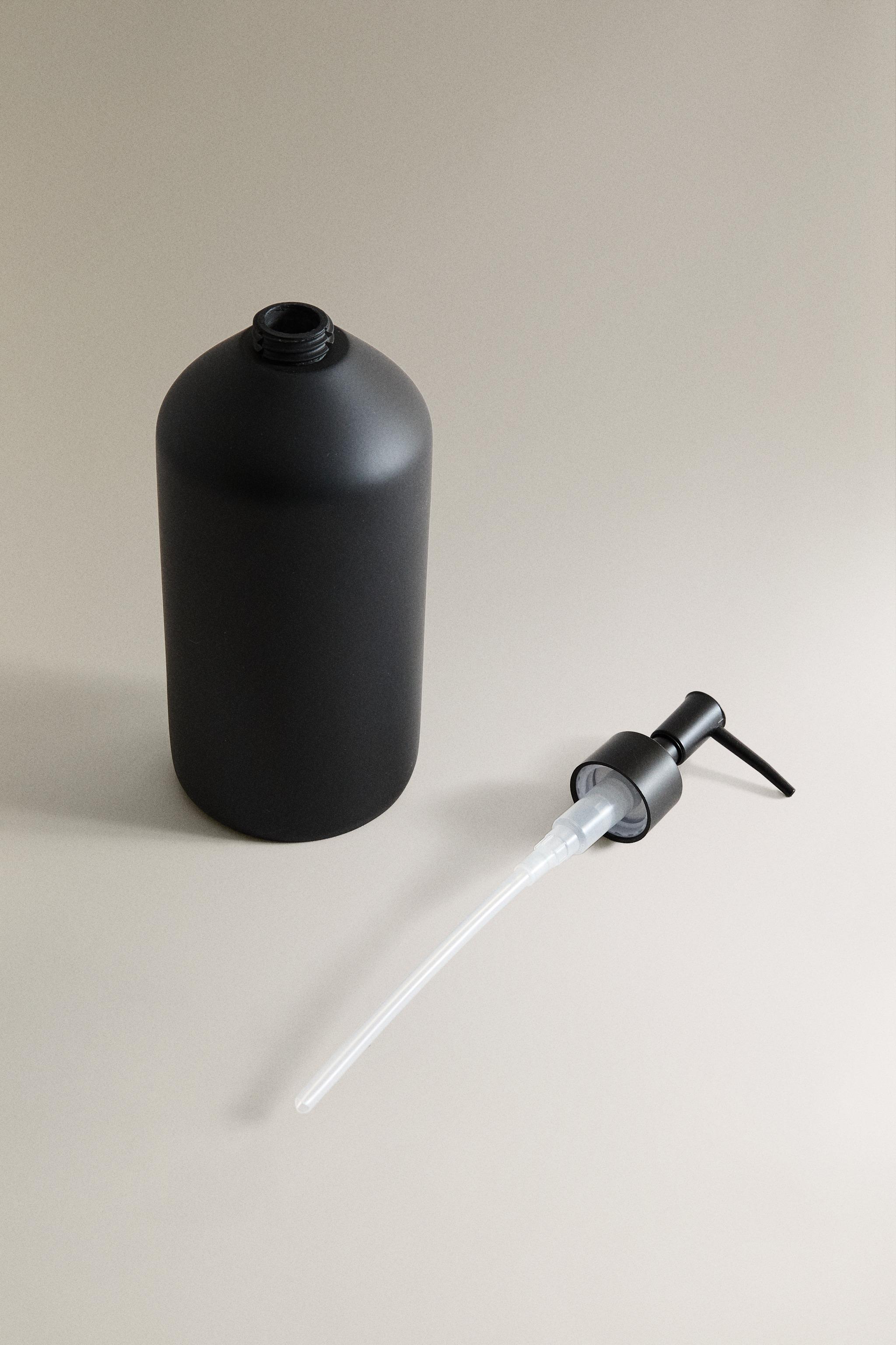 BLACK RESIN SOAP DISPENSER