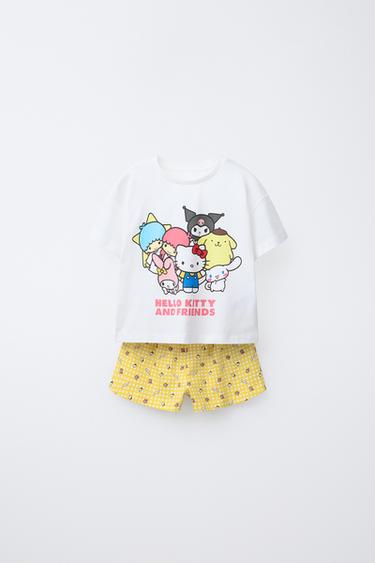 6-14 ANOS/PIJAMA ESTAMPADO HELLO KITTY AND FRIENDS © SANRIO - Amarelo da Zara