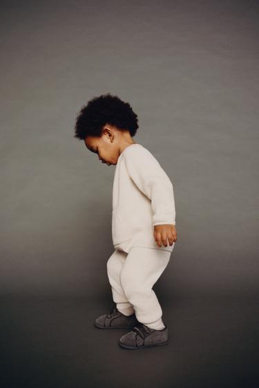 PANTALON DE JOGGING EN MAILLE - Beige clair de Zara - Image 3