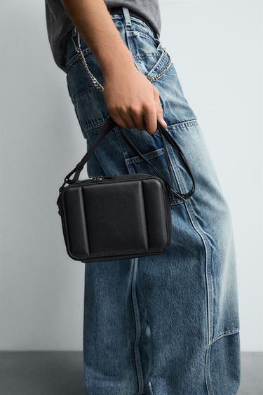 QUILTED CROSSBODY BAG - Black by Zara - Image 0