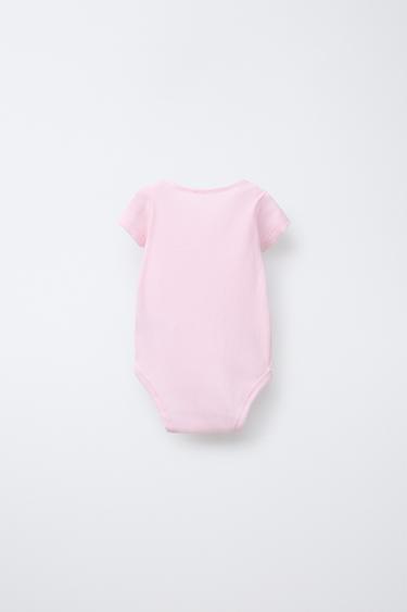 LOT DE CINQ BODYS FRAISES - Rose de Zara - Image 2