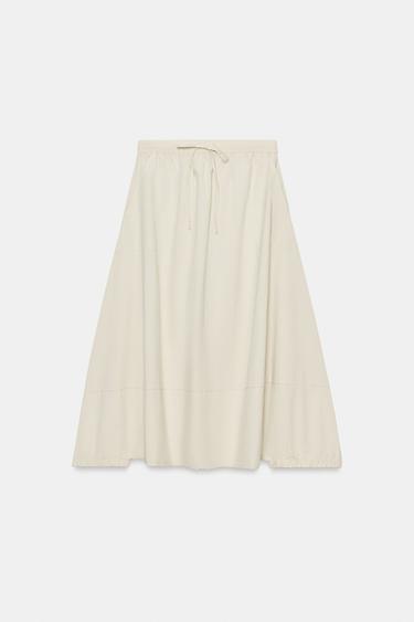 ナイロンハーレムパンツライトサンド0Zaraのナイロンハーレムパンツ - ライトサンド - 画像 0