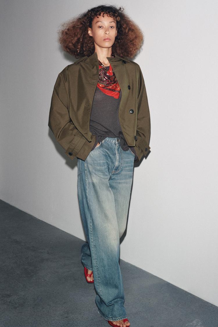 ZW COLLECTION WATER-REPELLENT TRENCH COAT Light khaki ZARA