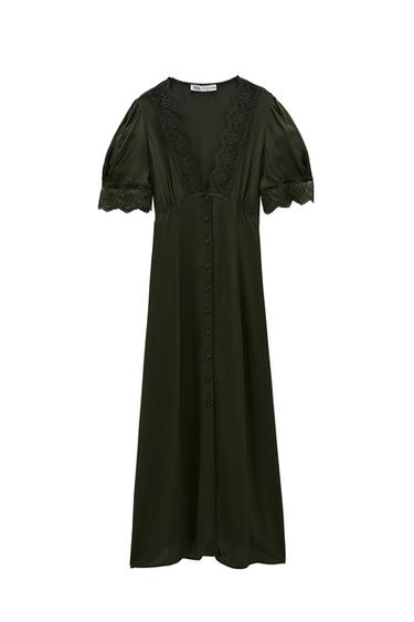 VESTIDO MIDI ENCAJE