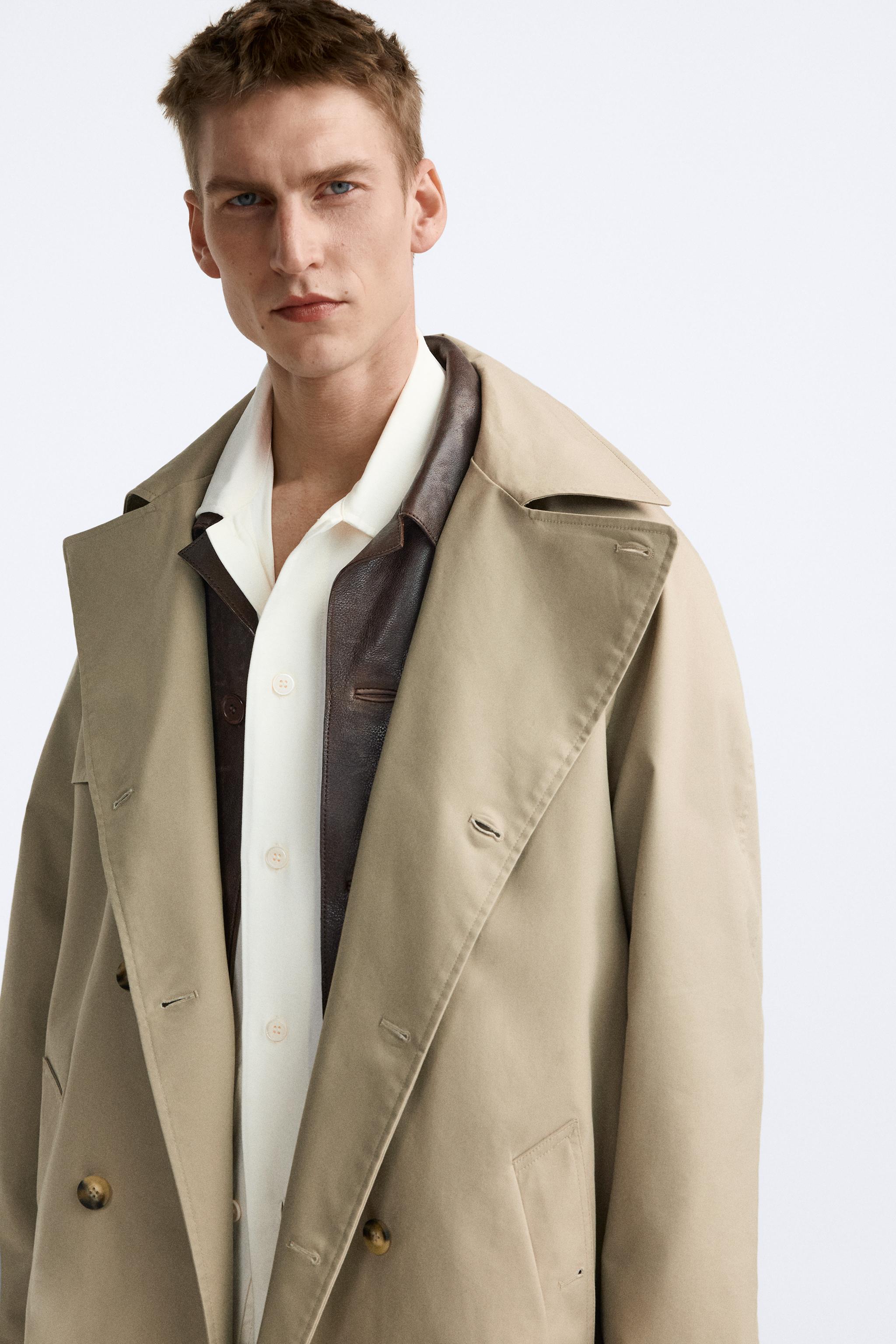 Mens 2025 zara overcoat