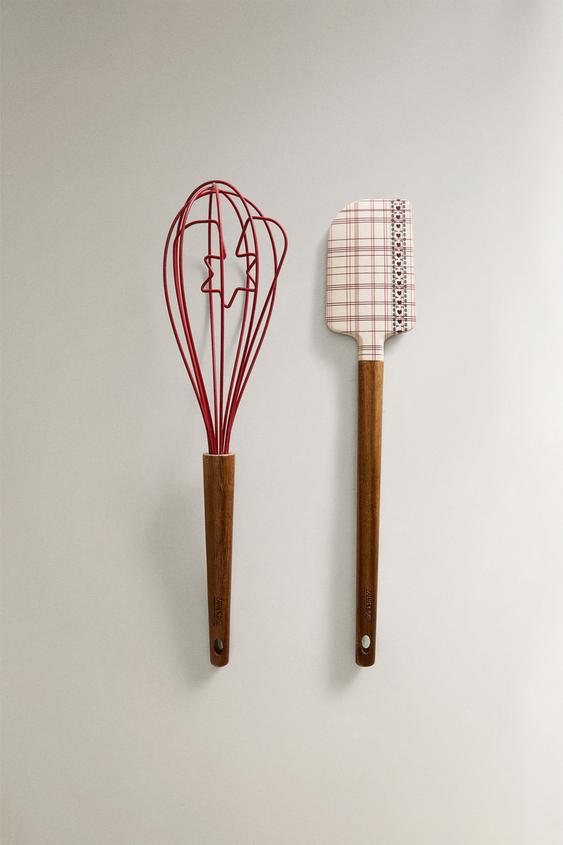 CHRISTMAS SILICONE WHISK SET (SET OF 2) - Brown | ZARA United States