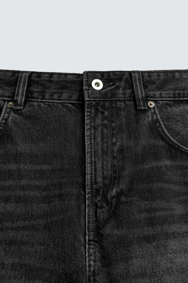 RIPPED FLARE FIT JEANS - Charcoal by Zara - Image 8