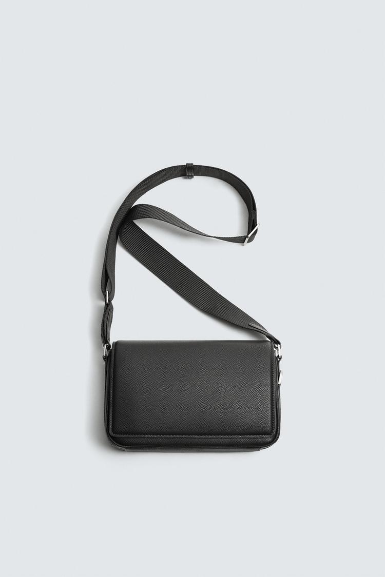 ZARA TEXTURED CROSSBODY BAG