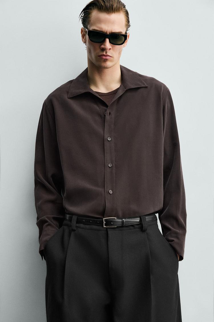 ZARA RELAXED FIT FLOWING SHIRT