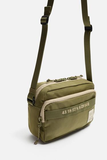 CONTRAST TECHNICAL CROSSBODY BAG - Khaki Green by Zara - Image 2