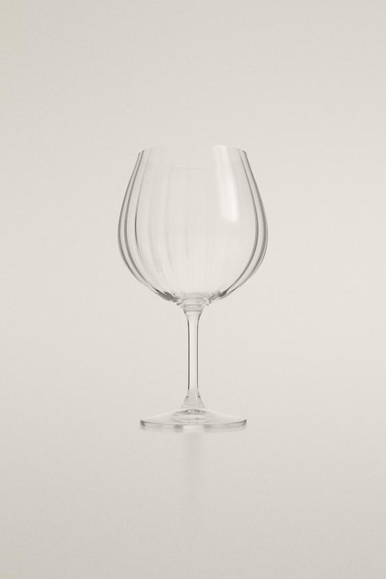 Zara RAISED CRYSTALLINE GLASS - Transparent - Image 0