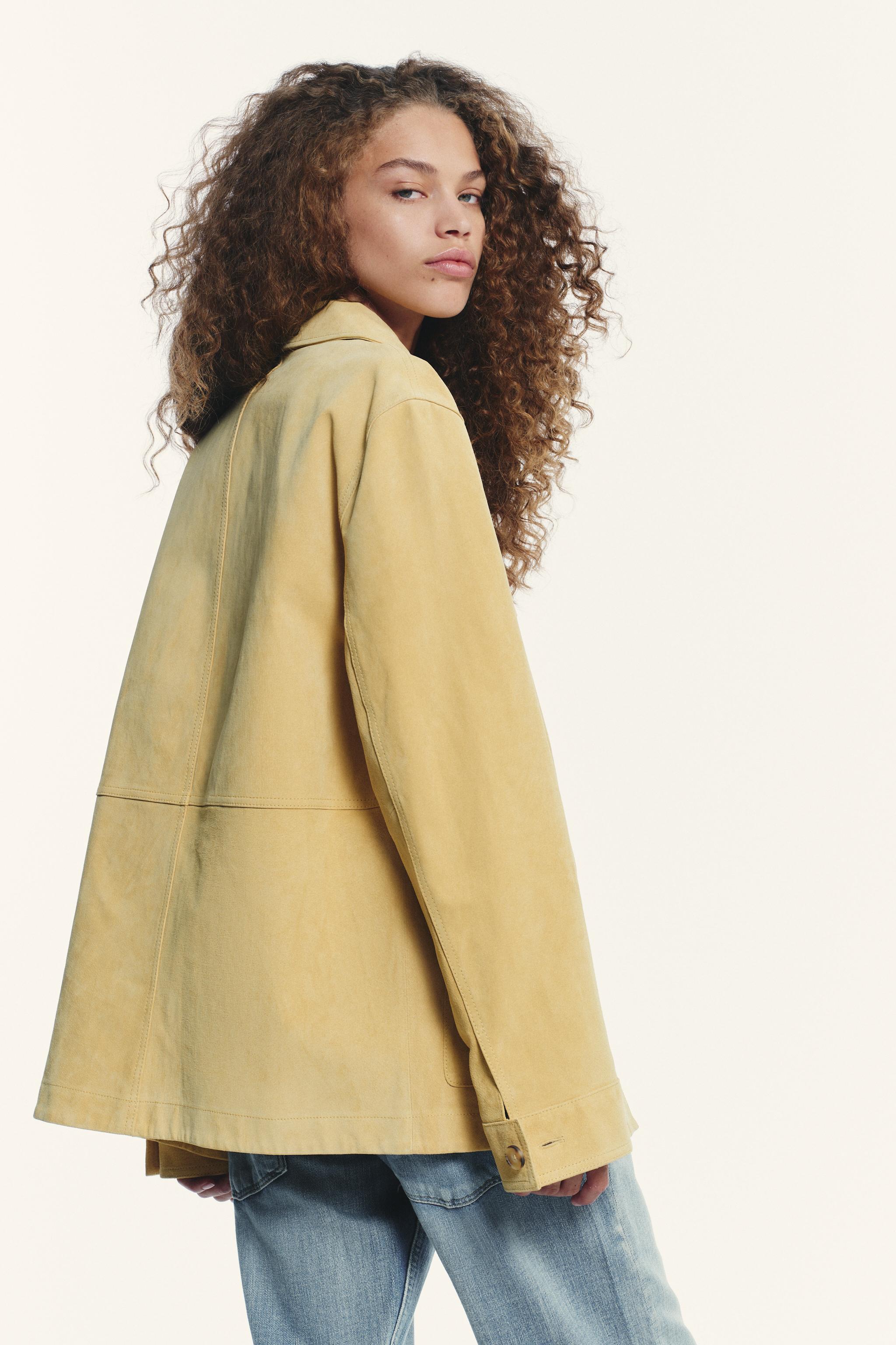 VESTE EN CUIR DAIM 100 %