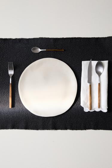 ENSEMBLE COUVERTS 4 PIÈCES MANCHE BOIS - Marron de Zara - Image 4