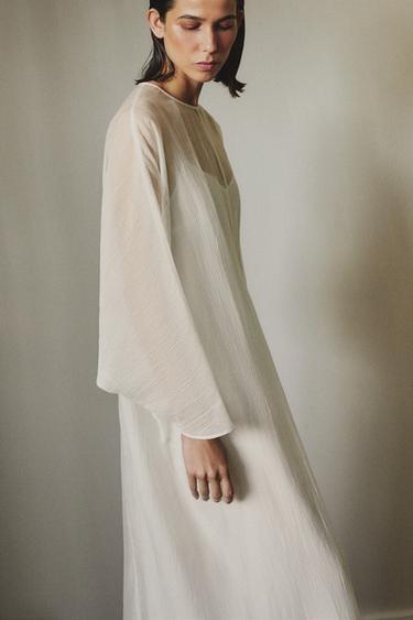 TWO-PIECE NIGHTDRESS - Oyster-white by Zara - Image 5