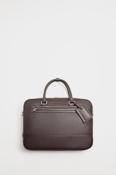 DOUBLE COMPARTMENT BRIEFCASE - Brown by Zara