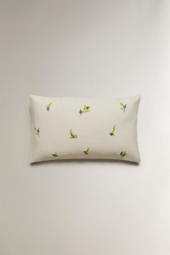 CAPA DE ALMOFADA MIMOSA - Branco-marfim da Zara - Imagem 0