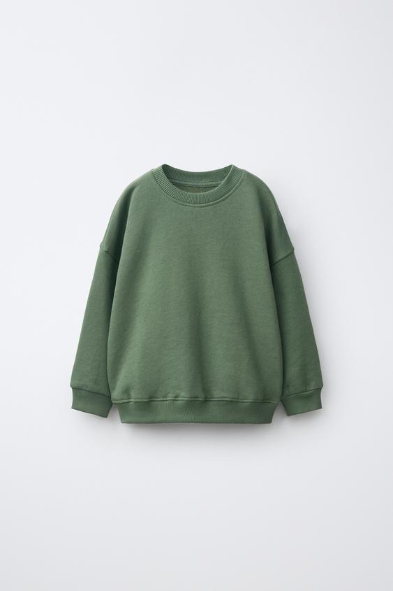 PLAIN SWEATSHIRT - Mid-green by Zara - Image 0