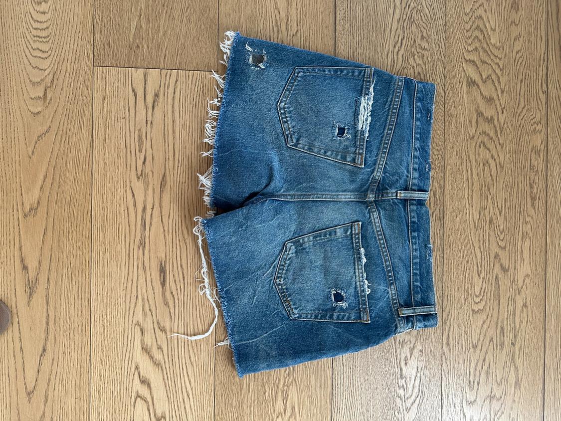 SHORT IN JEANS BLU STRAPPATI - Image 3