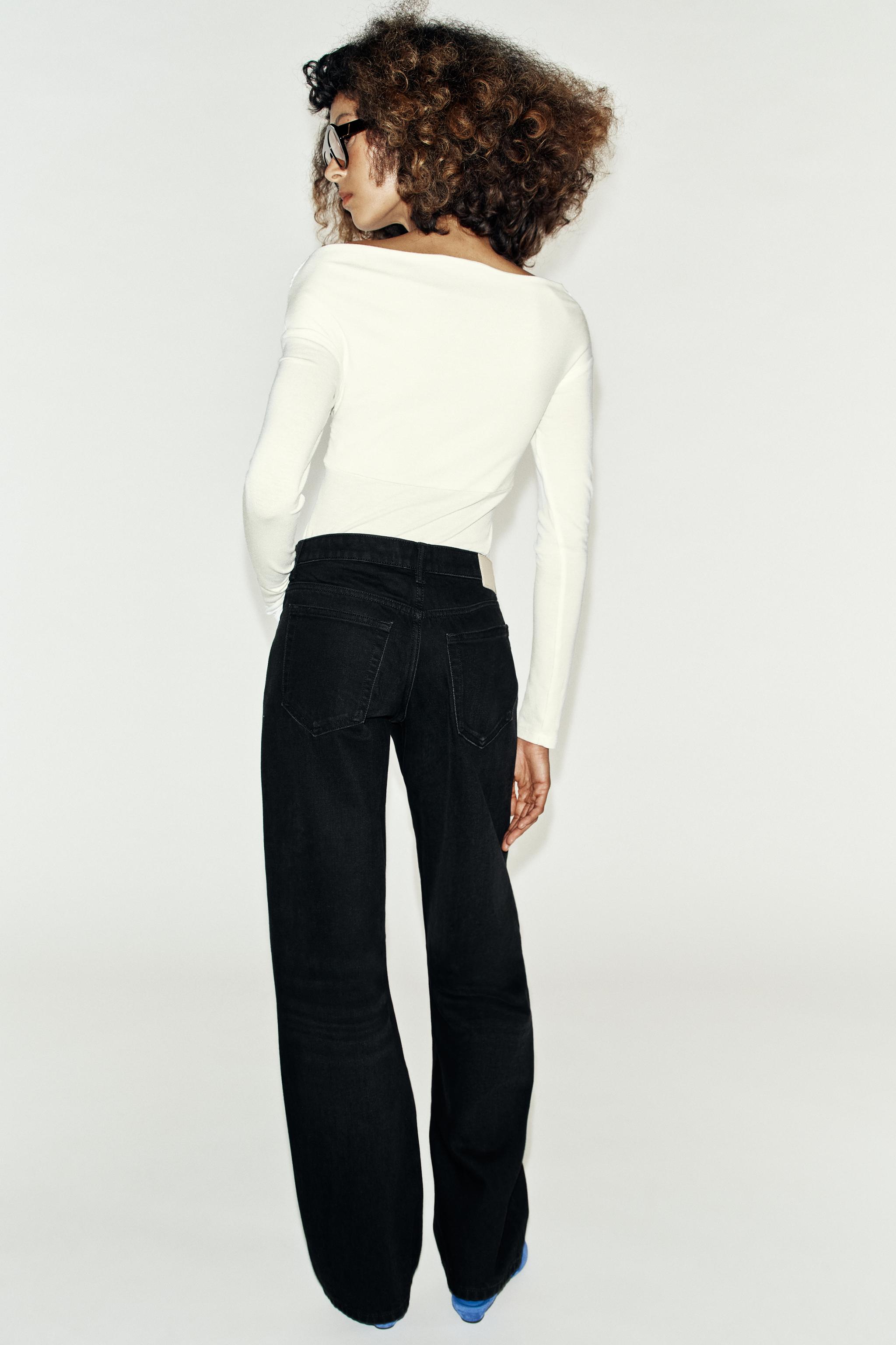 Женские джинсы Zara Z1975 LOW-RISE REGULAR JEANS — фото 6