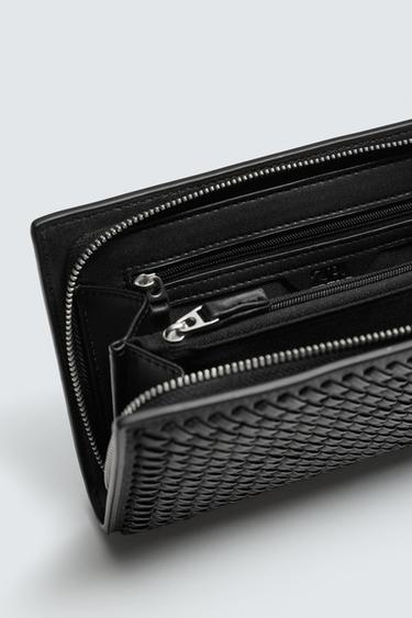 PORTEFEUILLE OVERSIZE TRESSÉ - Noir de Zara - Image 6