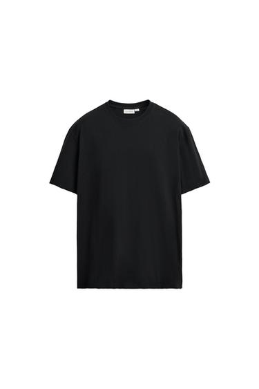IRREGULAR FINISH T-SHIRT - Dark navy by Zara