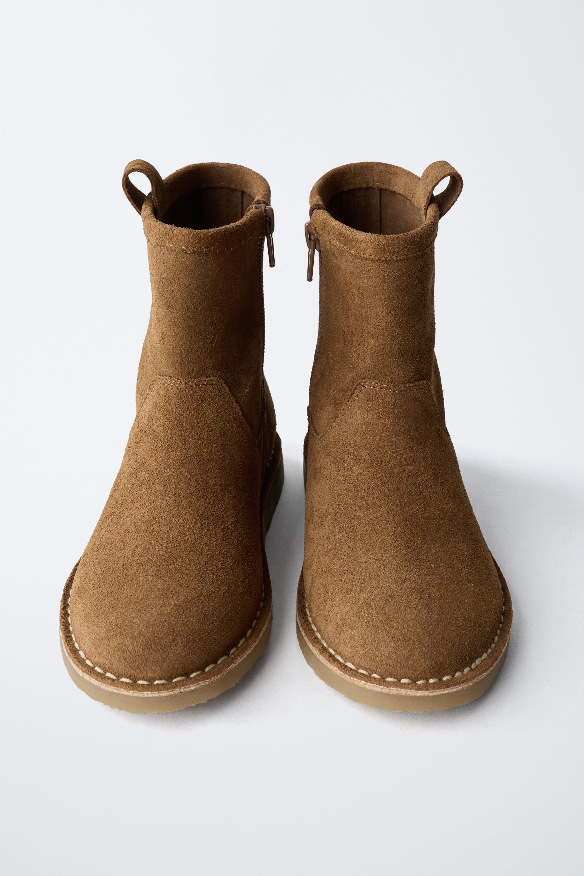 ZARA シャイニーディテールアンクルブーツ/35 ZARA シャイニーディテールアンクルブーツ/35