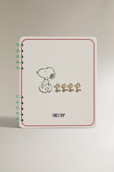 CADERNO DE ARGOLAS INFANTIL PEANUTS™ - Creme da Zara