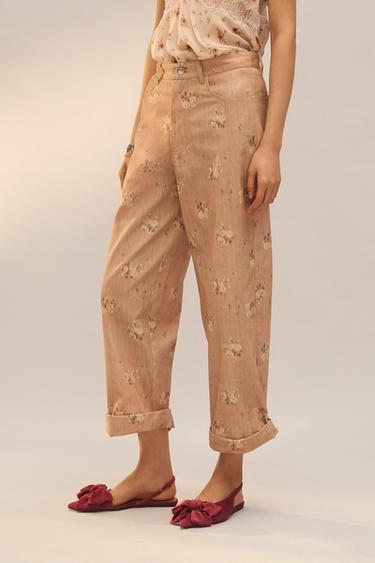 PANTALON IMPRIMÉ FLEURS LIMITED EDITION - Imprimée de Zara - Image 2